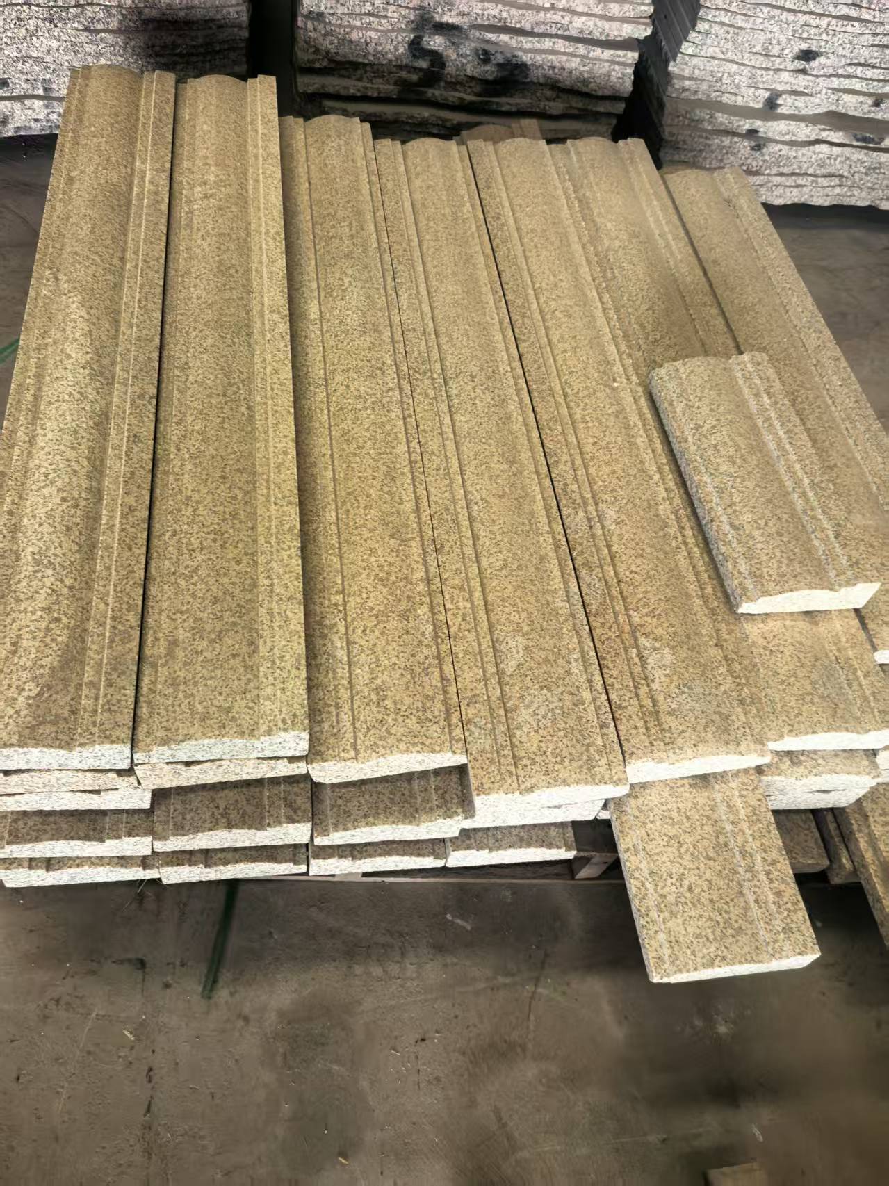 甘肃兰州花岗岩石材 大理石石材 石英石 花岗岩黄金麻 线条 浮雕 柱帽生产加工厂家13919123140