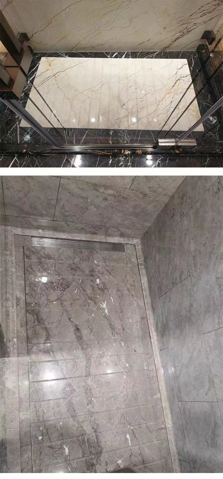 甘肃兰州石材厂卫生间淋浴房地面石材拉槽实例13919123140